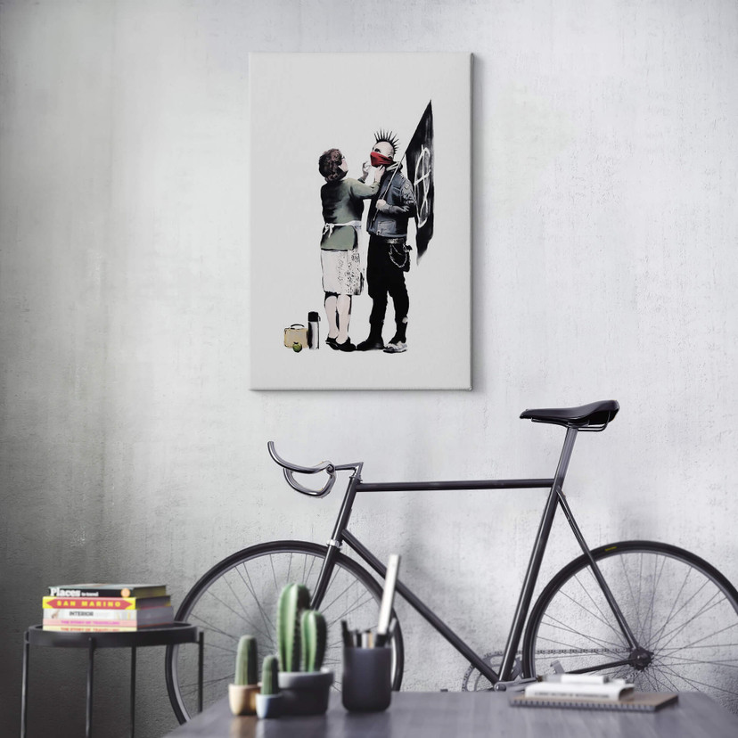 Canvasbillede Banksy - Mother's Advice