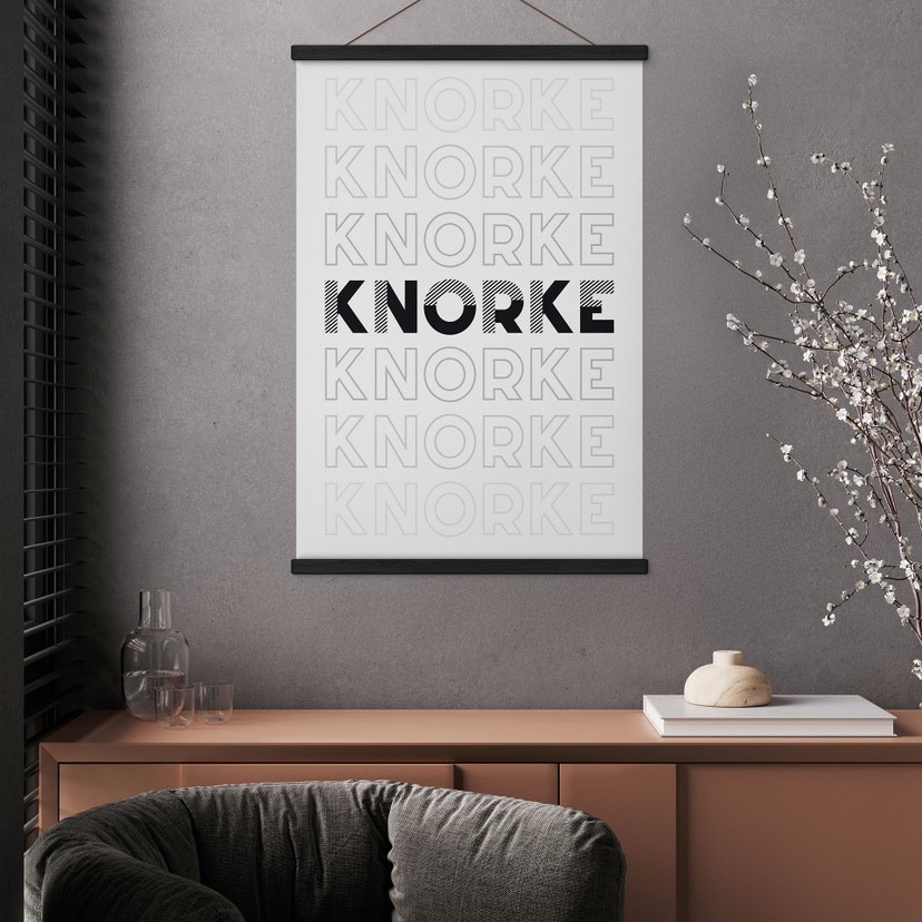 Stoffbild Typograife - Knorke