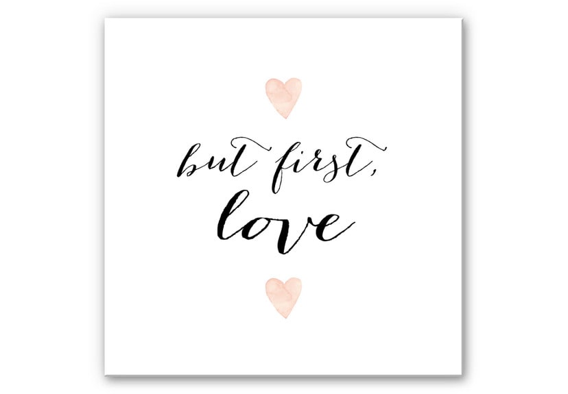 Wandbild Confetti & Cream - But first Love