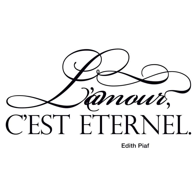 Wallsticker L'amour c'est éternel