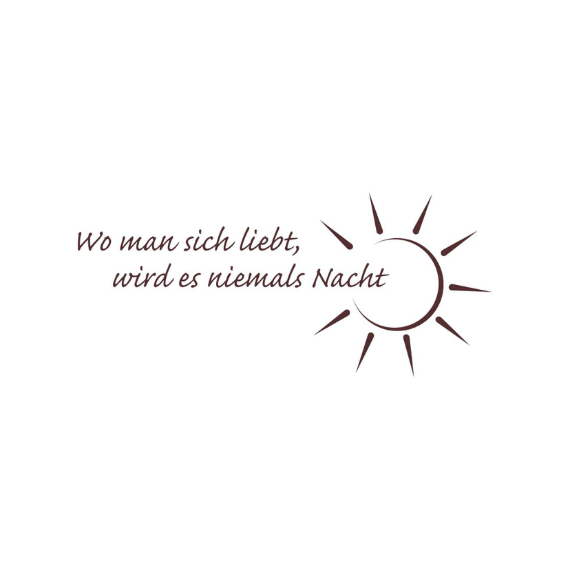 Wandtattoo Wo man sich liebt... 1