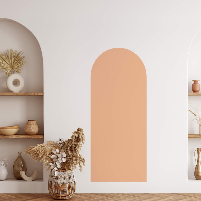 Wallsticker Rund bue ferskenfarvet