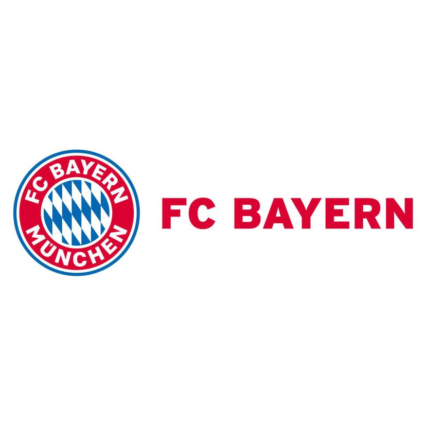 Wandtattoo FC Bayern München Logo mit Schriftzug