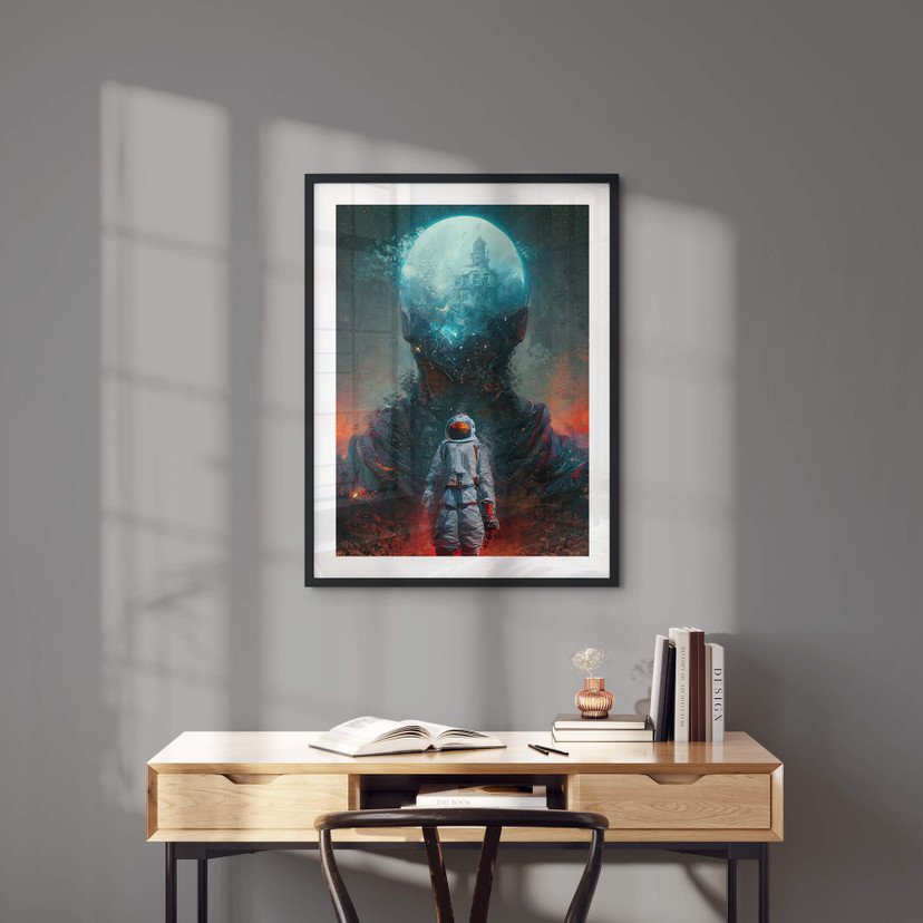 Plakat Heine - Astronauta w podróży - Astro Cruise