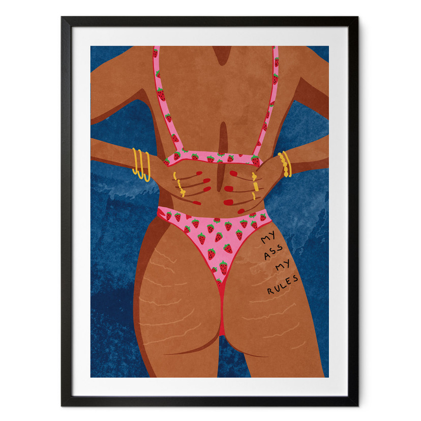 Plakat My ass my rules | Feminizm - Oltmanns