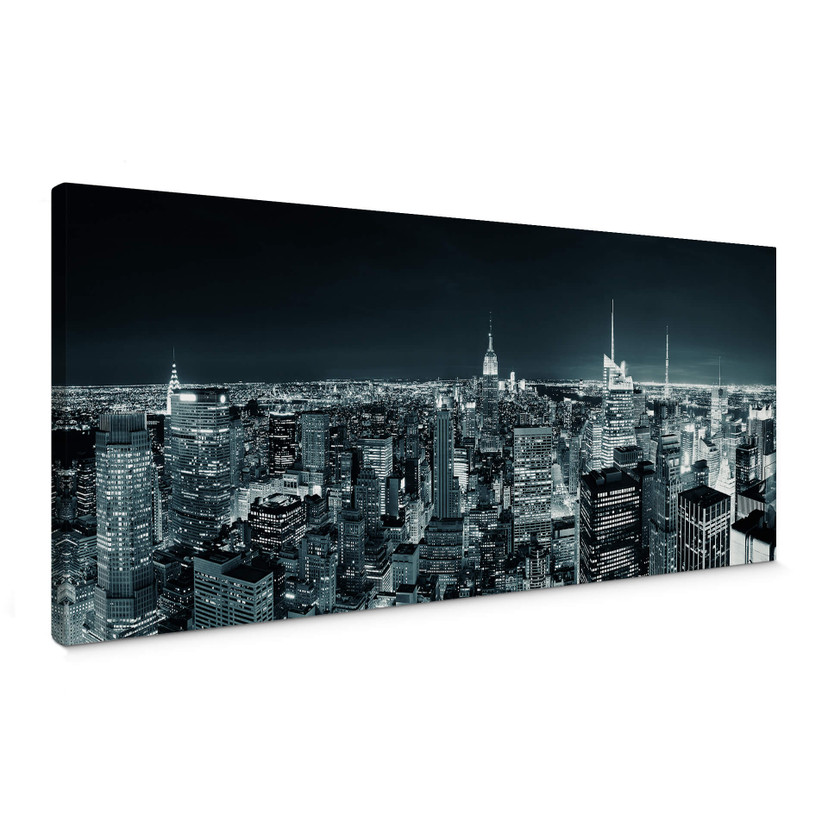 Obraz na płótnie New York nocą 2 - Panorama