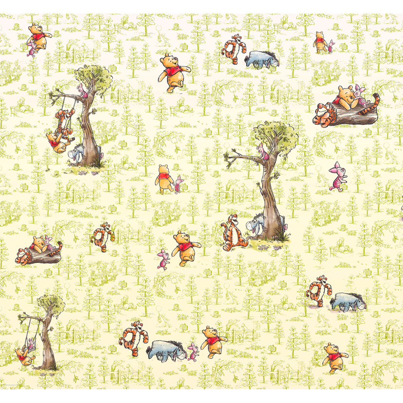 Tapet - Winnie the Pooh venner - 300 x 280 cm