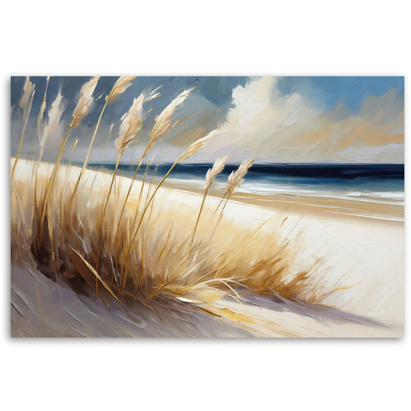 Canvasbillede, Strand havklitter landskab