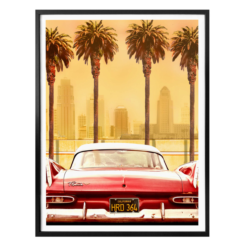 Plakat Butterworth - zabytkowy samochód w Los Angeles