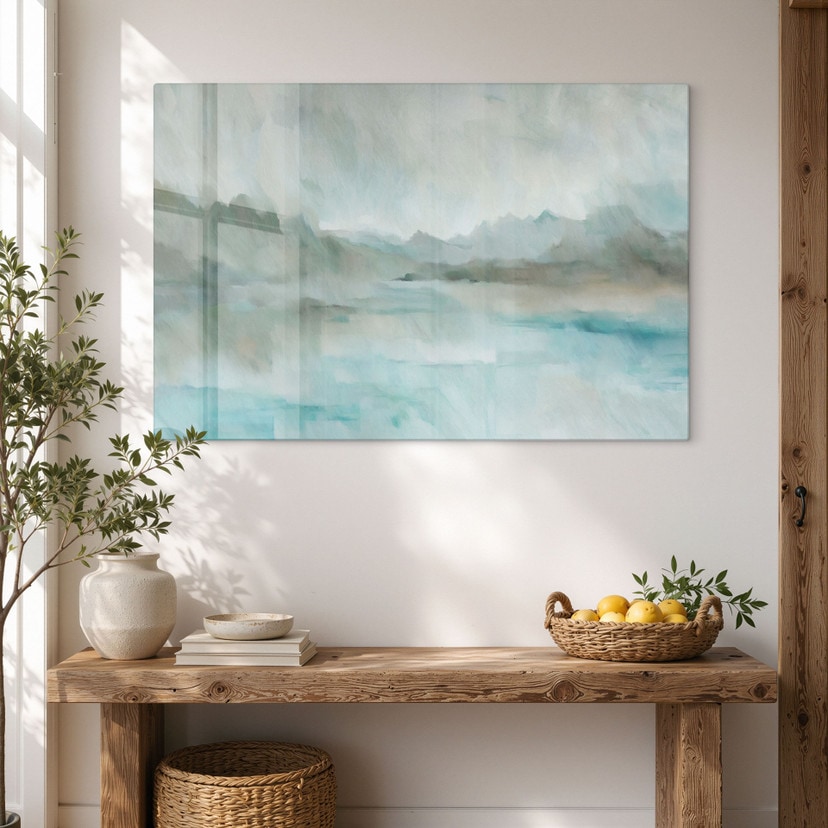 Glasschilderij Velvet Horizon - Abstract Meer - Sir Edward x Grigory Gladarev