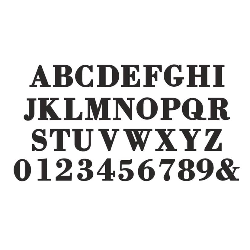Drewniane litery do zawieszenia - Bodoni