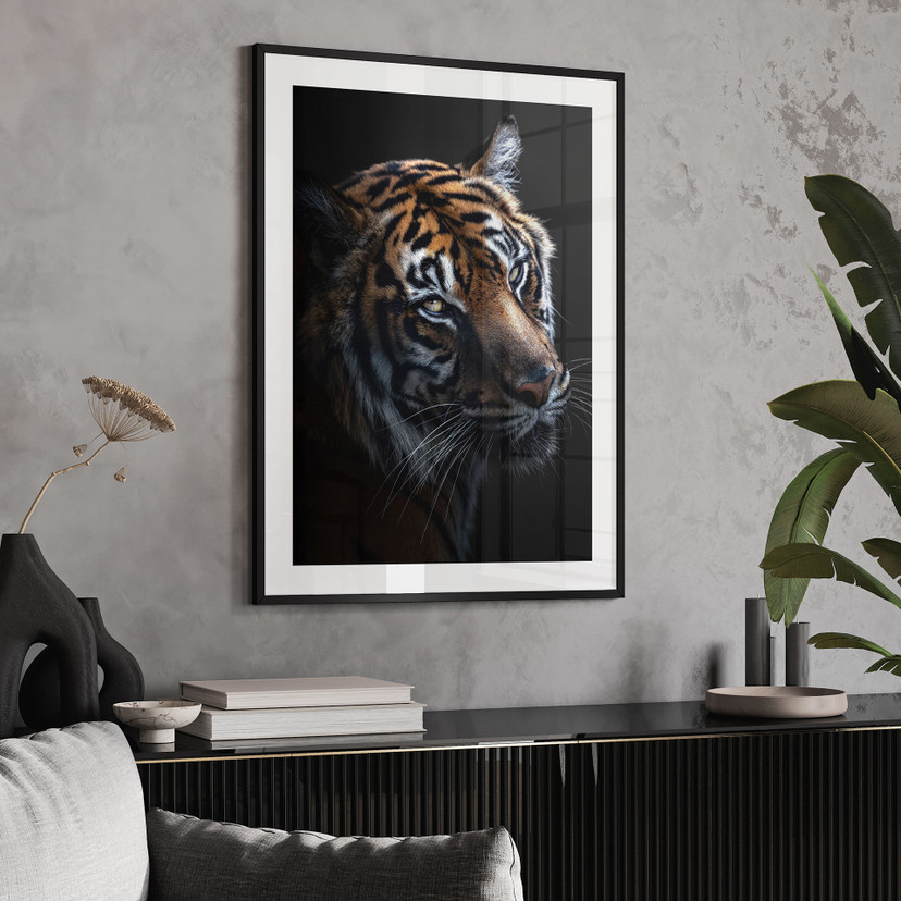 Poster Majestueuze Tijgerblik - Krygowski
