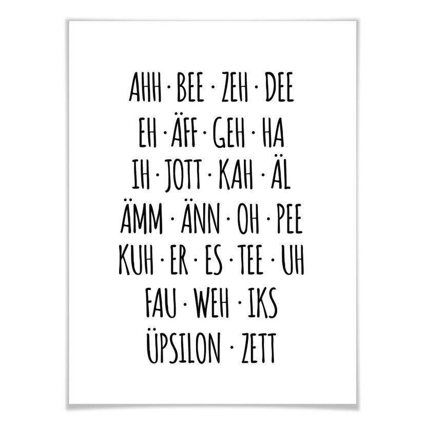 Poster - Das etwas andere Alphabet
