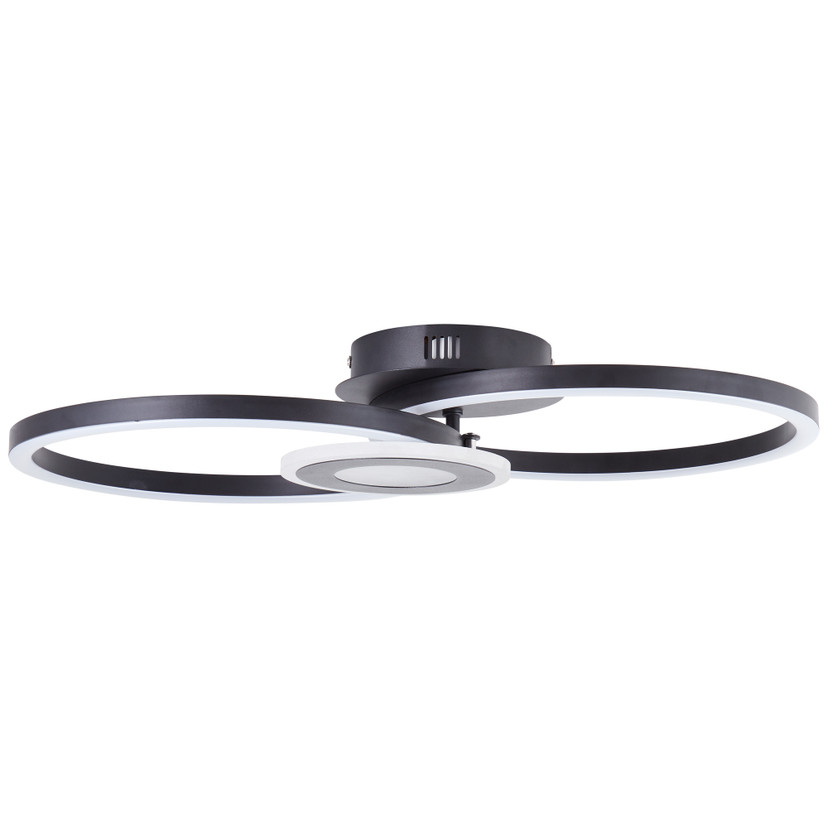 Deckenleuchte Chloe, schwarz, 52 x 30 cm, Metall LED-Deckenleuchte, dimmbar