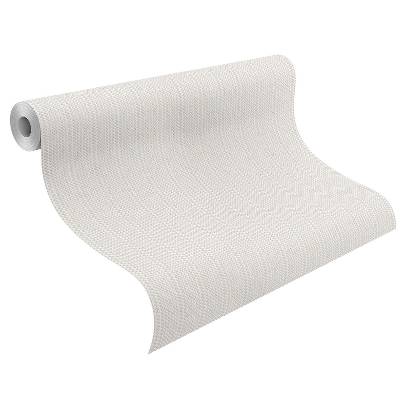 Almindeligt tapet, tekstureret non-woven tapet Bauhaus hvid