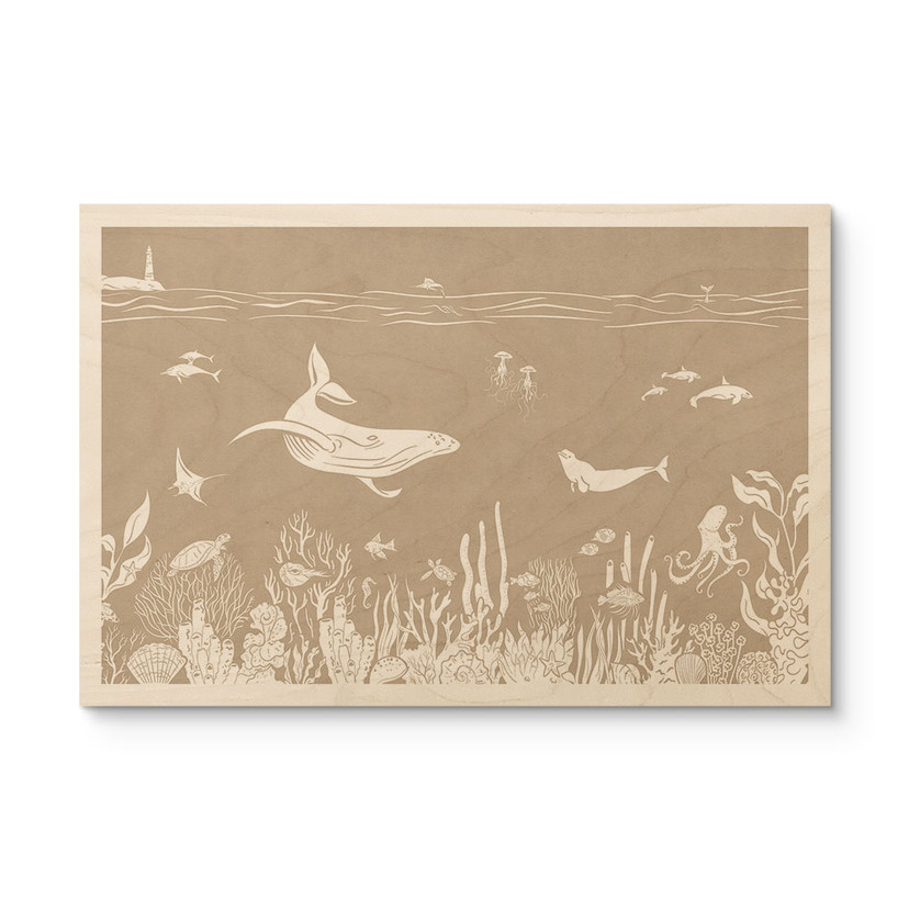 Houten Wanddecoratie - Bruin - Kikki Belle