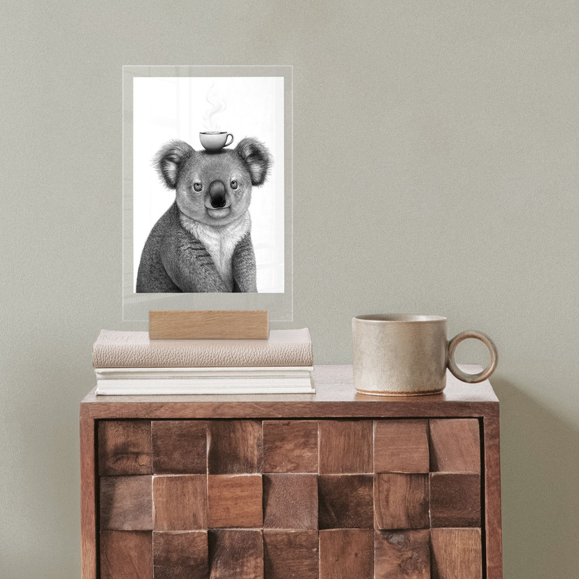Bordopstilling Koala med kaffe - Korenkova
