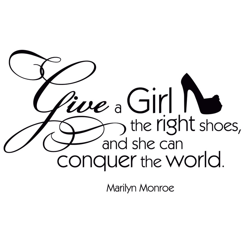 Wallsticker Sticker mural - Give a girl the right shoes... 2