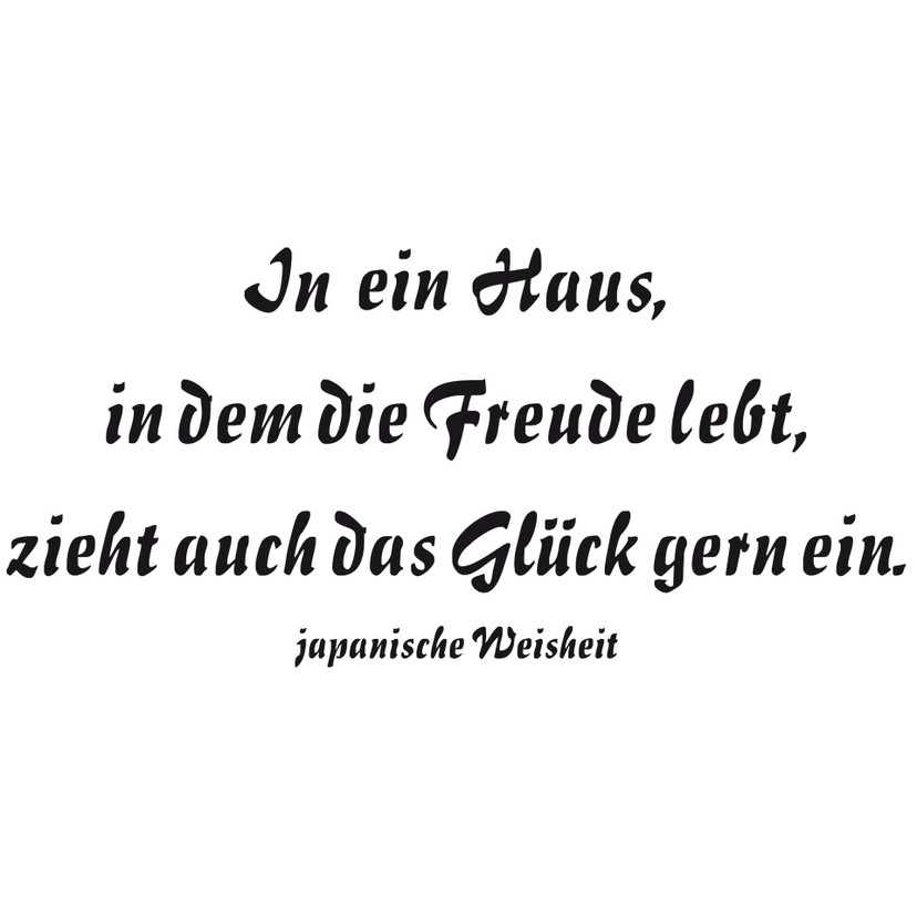 Wandtattoo In ein Haus... 1