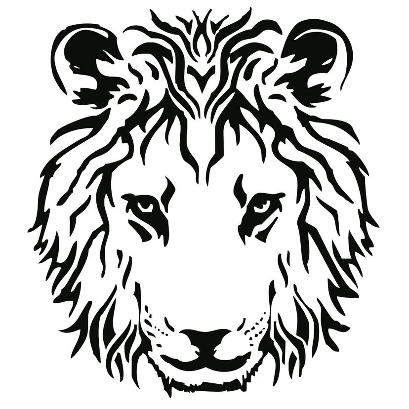 Wallsticker Løvehoved