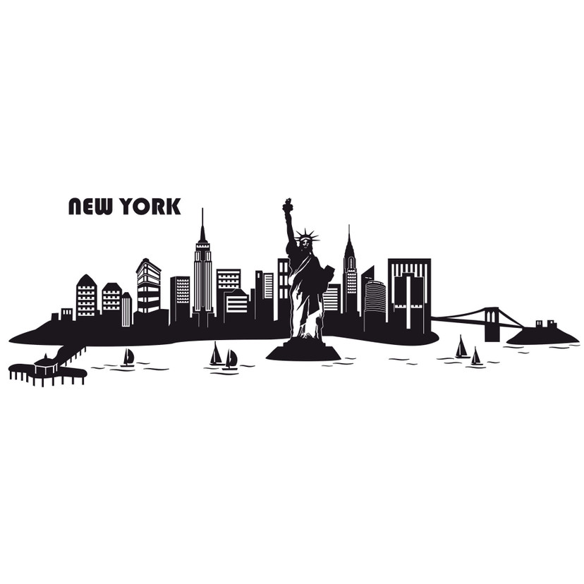 Wallsticker New York Skyline 2