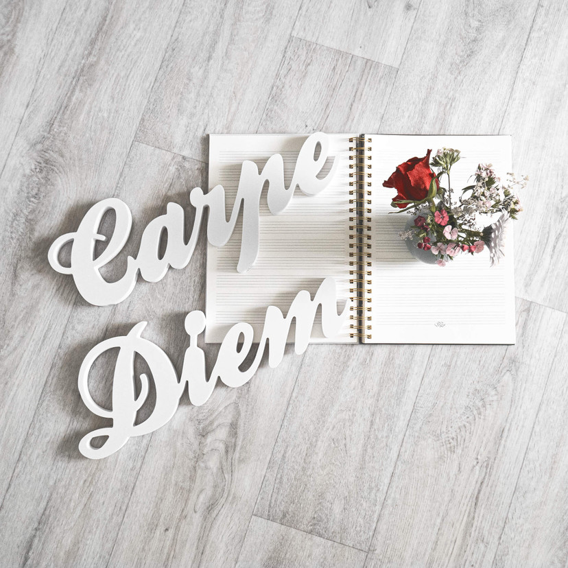Litery ozdobne 3D Carpe Diem