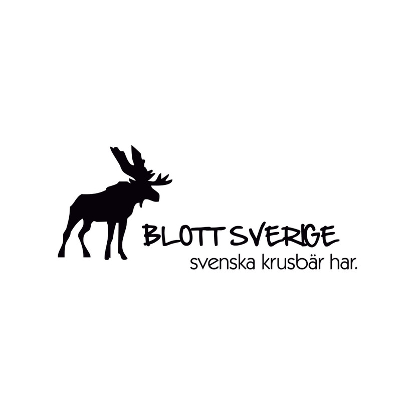 Muursticker Blott Sverige svenska krusbär har