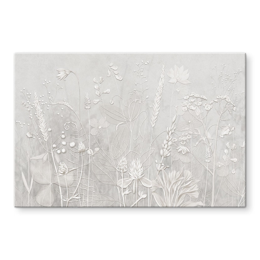 Acrylglas schilderij Planten in wit in modern ontwerp - Ms Tiff