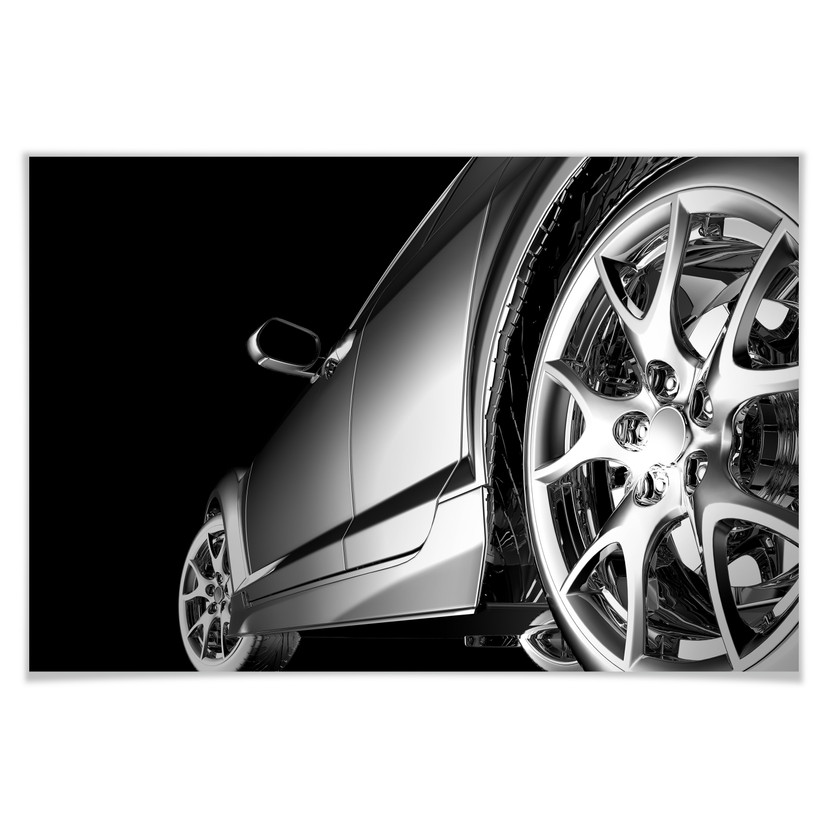 Poster - Rolling in Chrome