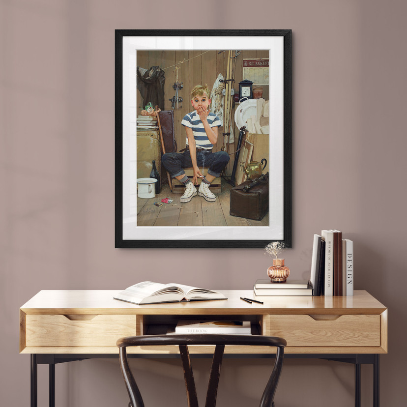 Fine Art Poster mit Passepartout - Kurt Ard - Die erste und hoffentlich die letzte... (1958)