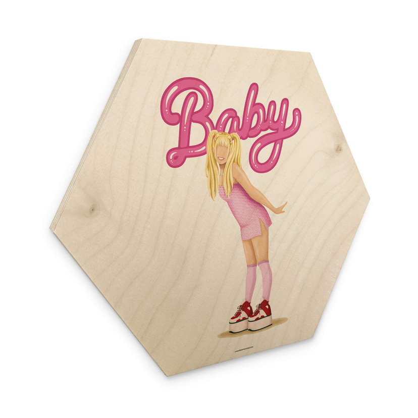 Hexagone - Bois placage bouleau Tohmé - Baby