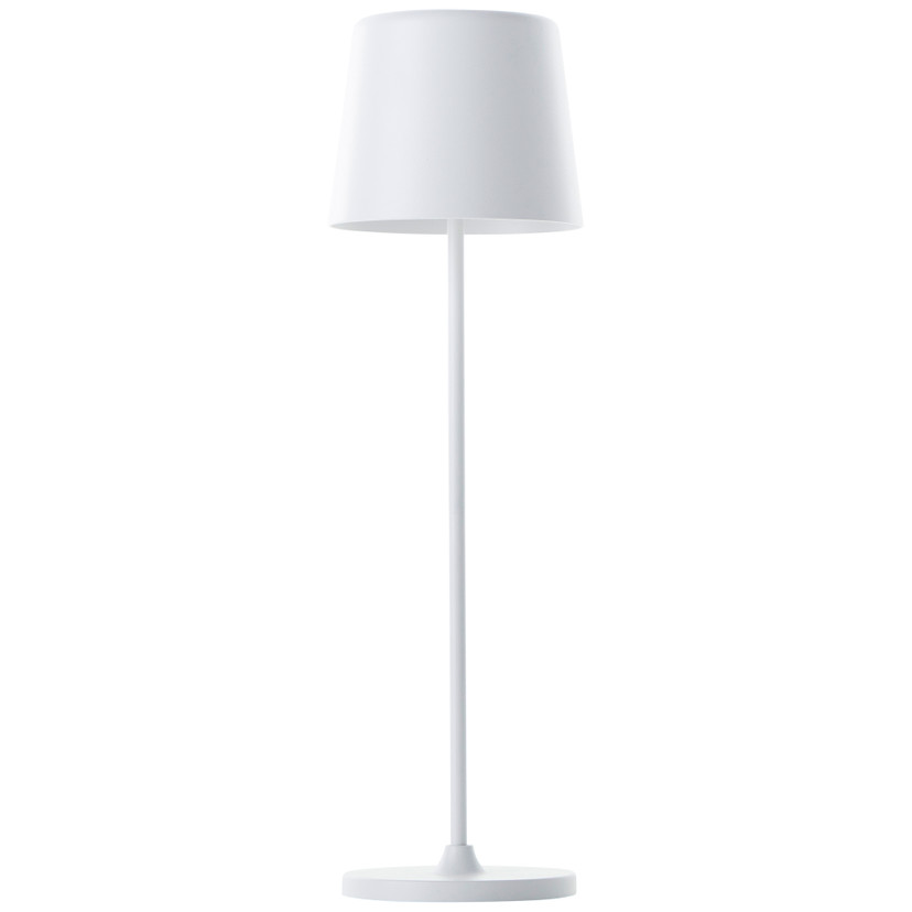 Tischleuchte Cosy, weiß, 10 x 37 cm, Metall weiße Outdoor Tischleuchte