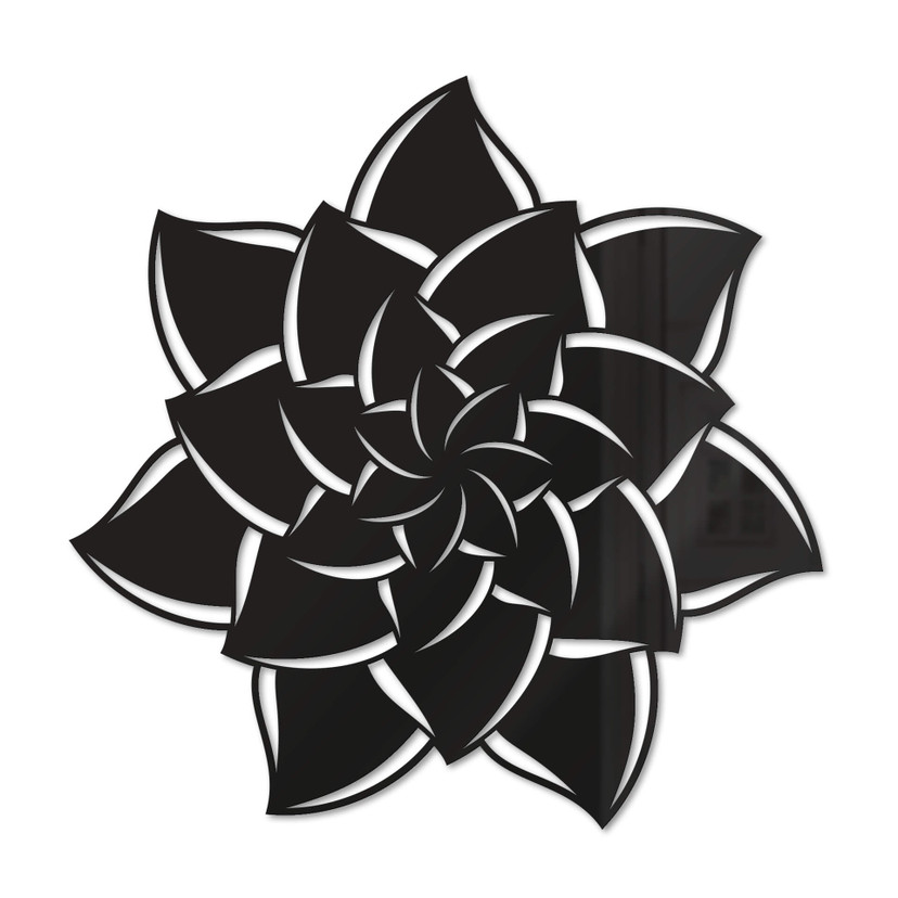 Akrylowa dekoracja mandala kwiat 02