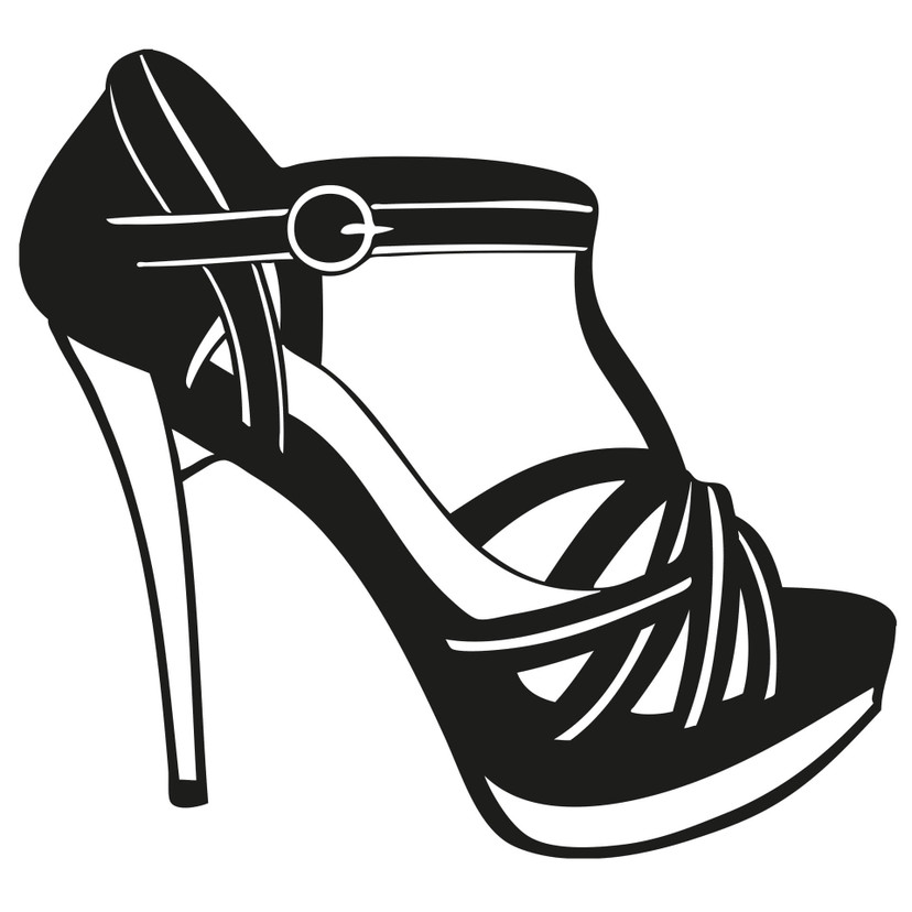 Sticker mural - Chaussures à bride