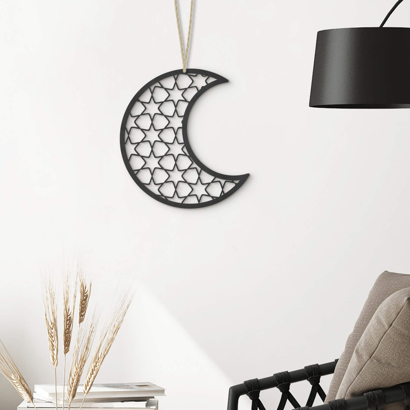 Décoration en bois MDF -  Ramadan - Lune
