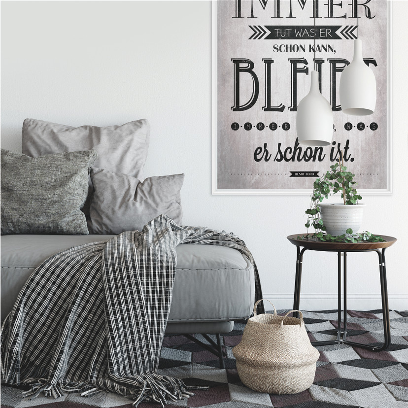 Wallprint W - Wer immer tut was er schon kann