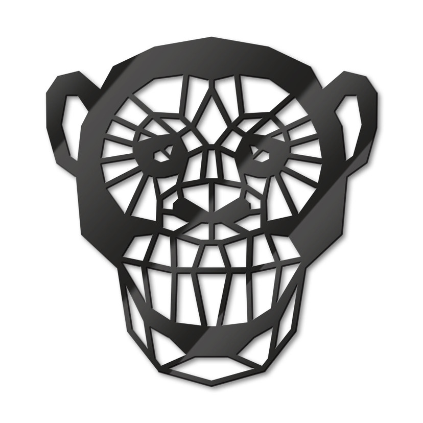 Akrylowa dekoracja małpka origami
