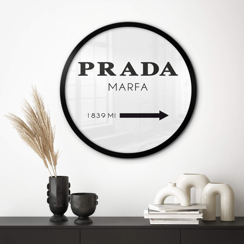 Plakat Prada Marfa - okrągły
