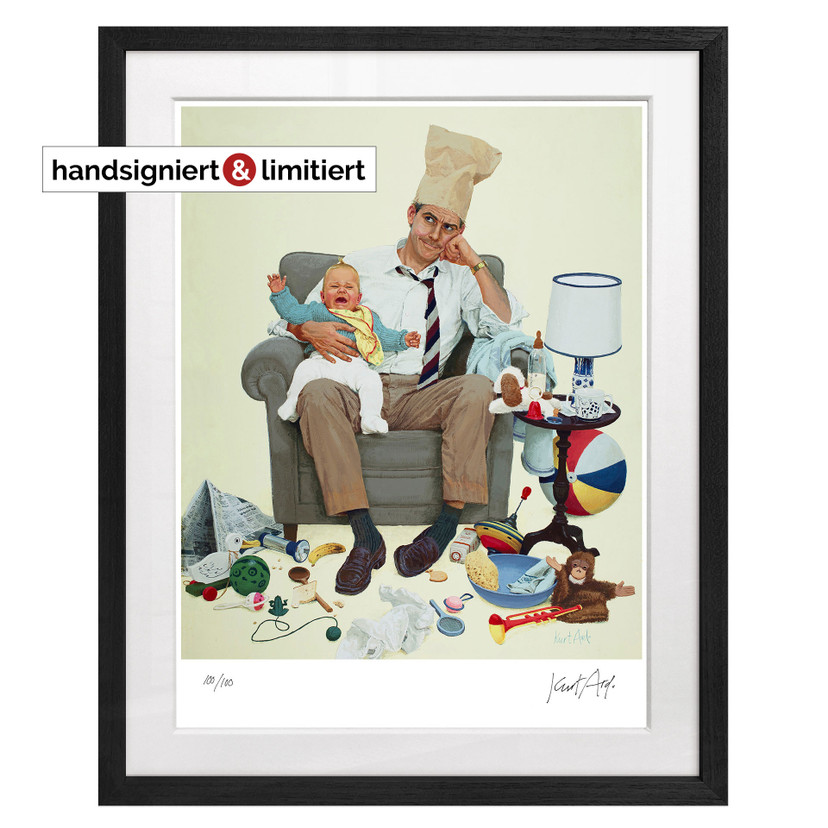 Exklusive Edition: handsigniert und limitiert - Fine Art Poster mit Passepartout im Rahmen - Wo blei