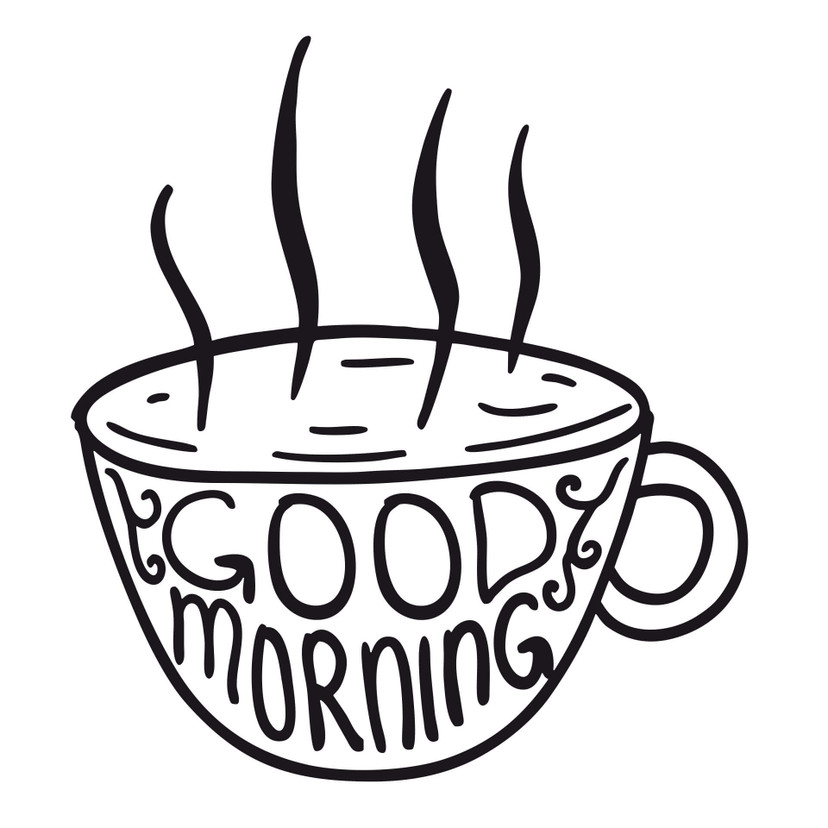 Good Morning Cup - wallsticker