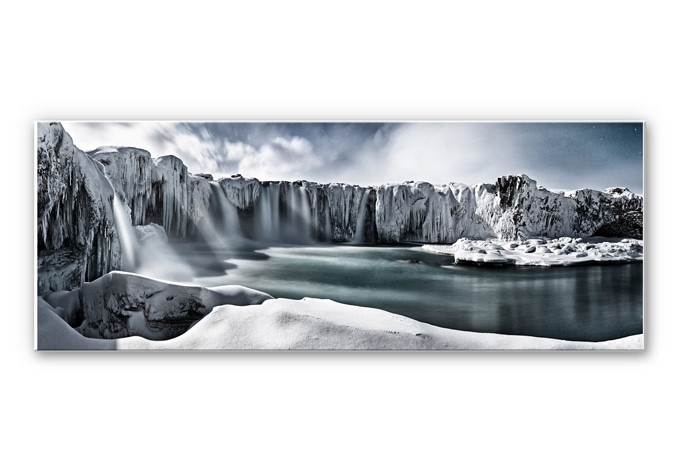 Wandbild Shcherbina - Islands Wasserfälle - Panorama