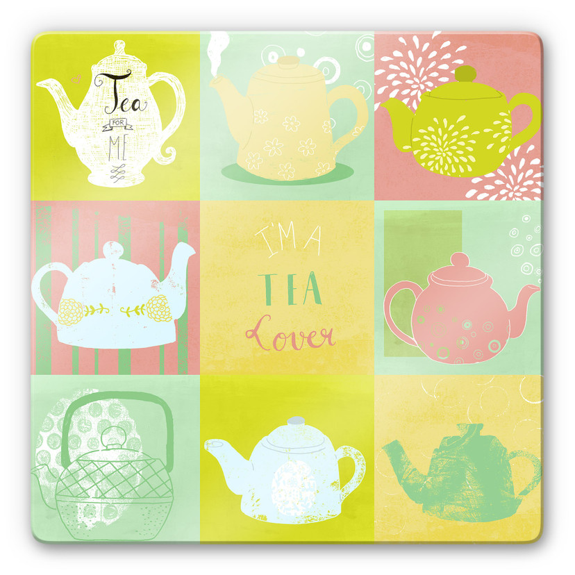 Glasschilderij Loske - Tea Time