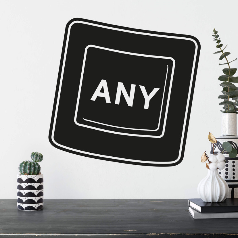 Sticker mural - Any Key