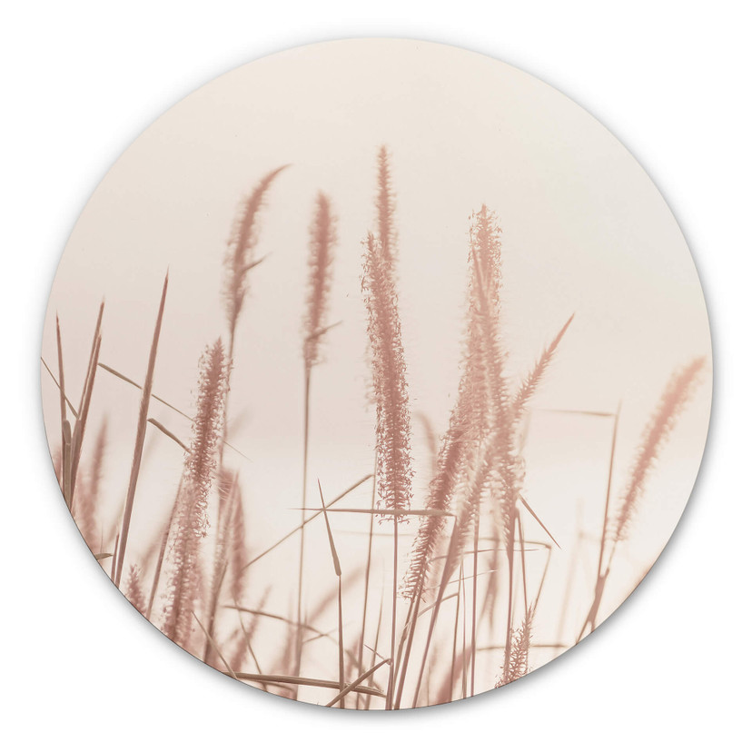 Wandcirkel Grass at Sea