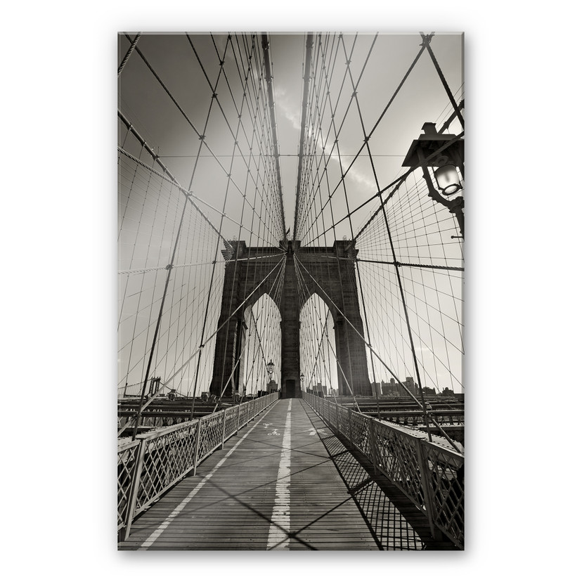 Akrylbillede Brooklyn Bridge perspektiv