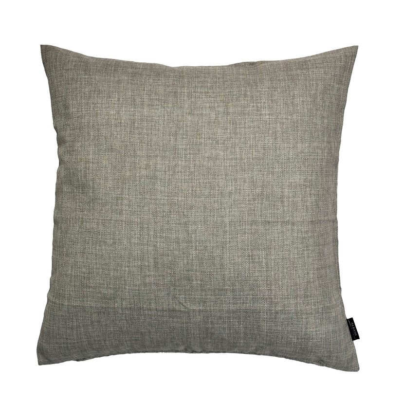 Uni Kissenhülle in silber in 40x40 cm