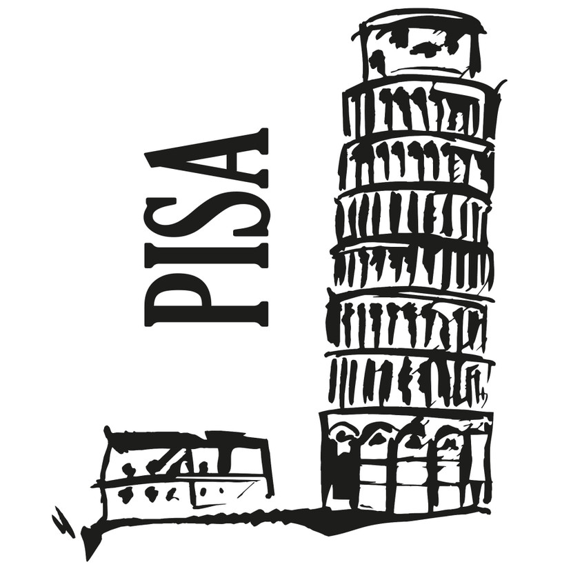 Sticker mural - Tour de Pise
