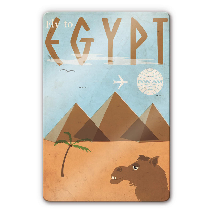 Glasbild PAN AM - Fly to Egypt
