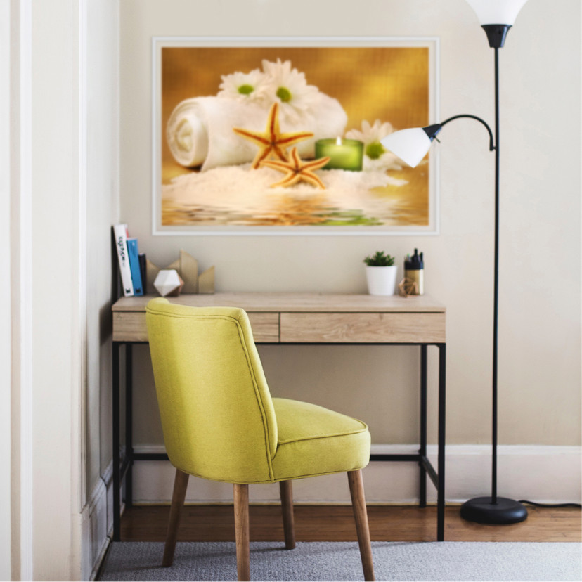 Poster autocollant - W - Candle Snow