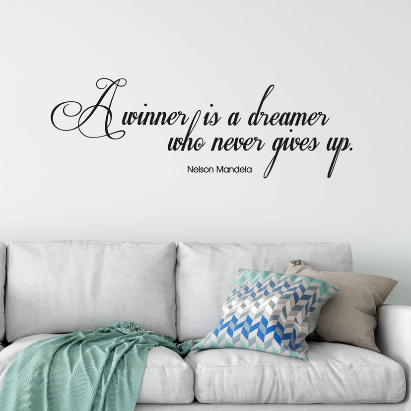 Wallsticker A winner is a dreamer..